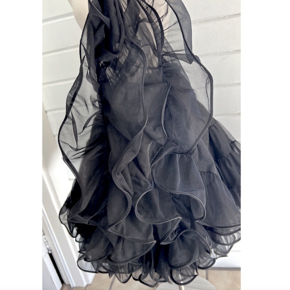 Vintage MALCO MODES Extra Full Short Petticoat  in Black - M - Picture 4 of 7